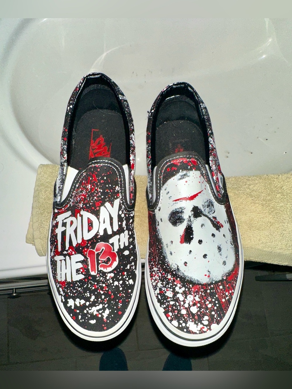 Limited Edition Vans x House of Terror Friday the 13th Slip-Ons